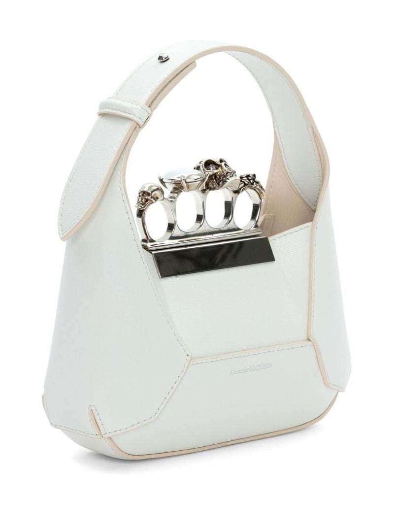 White Jewelled Hobo Mini Bag