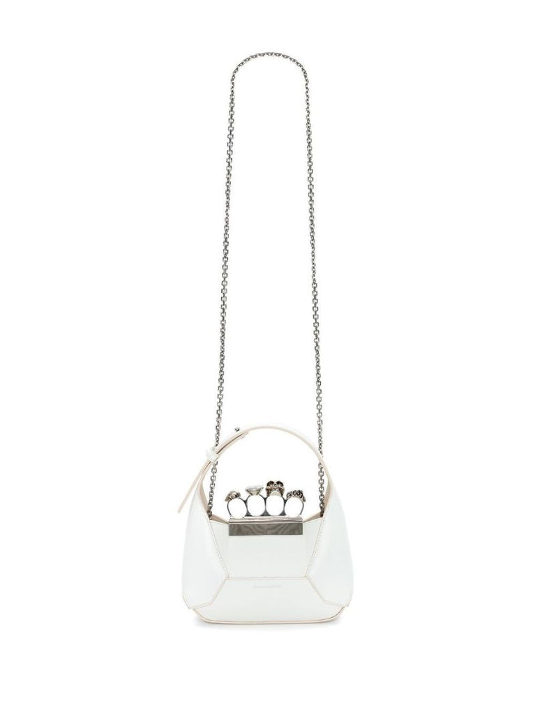 White Jewelled Hobo Mini Bag