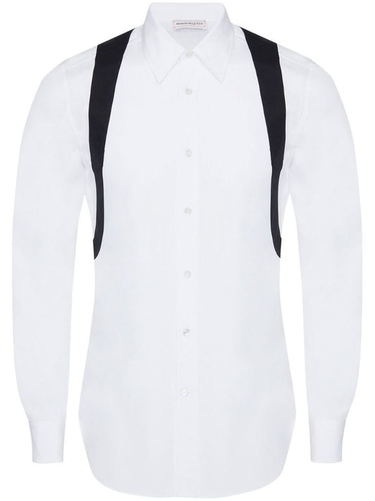 White Harness Cotton Shirt