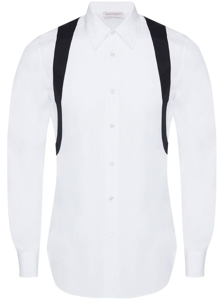 White Harness Cotton Shirt