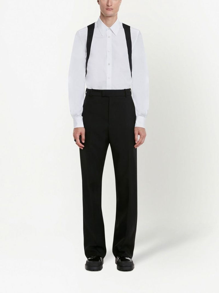 White Harness Cotton Shirt