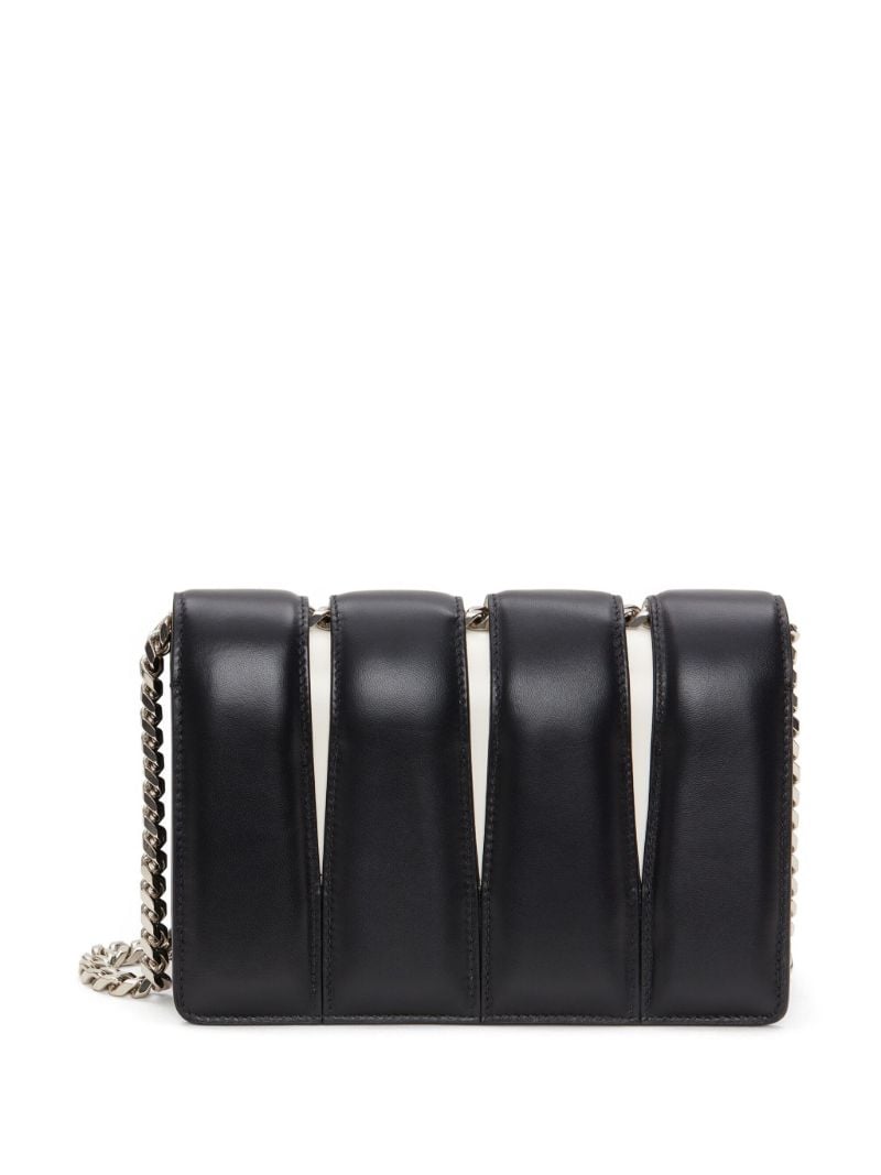 Black the Slash Jewelled Shoulder Bag