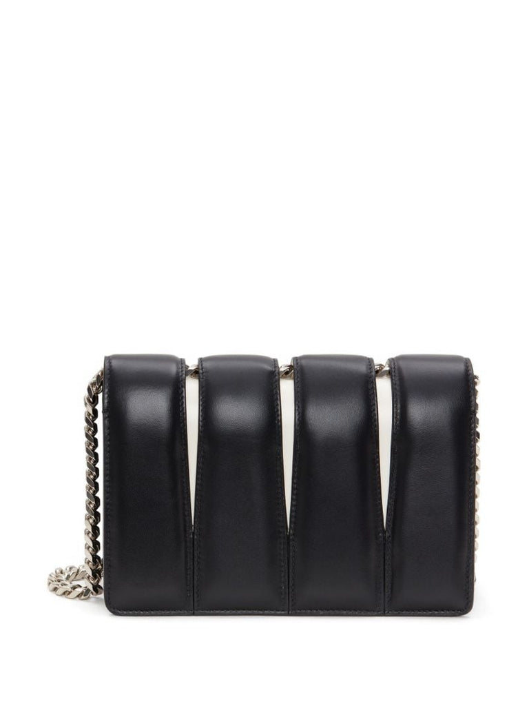 Black the Slash Jewelled Shoulder Bag
