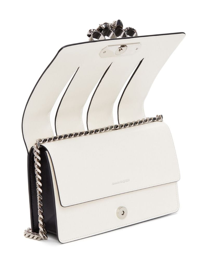 Black the Slash Jewelled Shoulder Bag