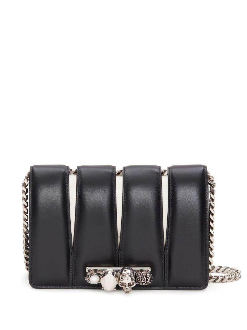 Black the Slash Jewelled Shoulder Bag