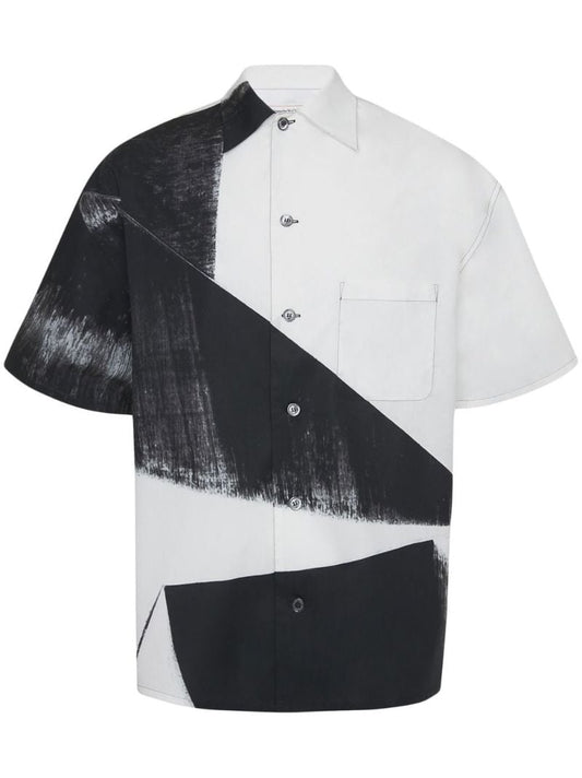 Black Double Diamond Printed Shirt
