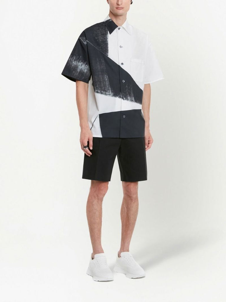 Black Double Diamond Printed Shirt