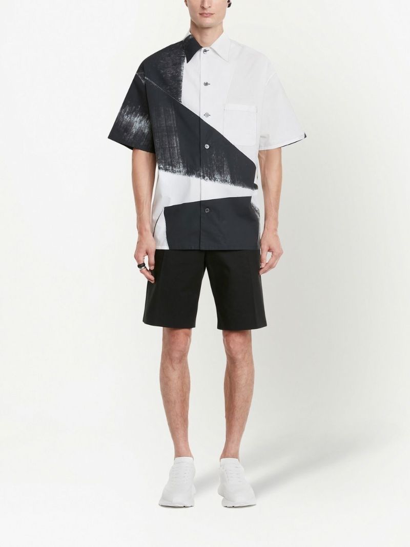 Black Double Diamond Printed Shirt