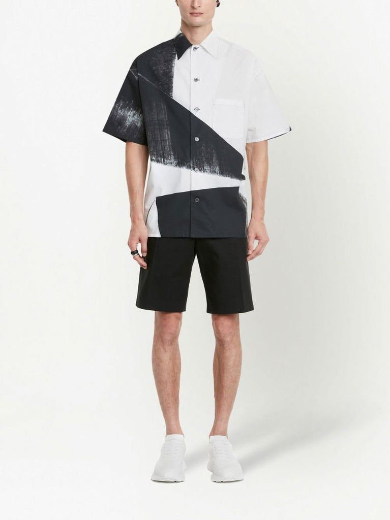 Black Double Diamond Printed Shirt