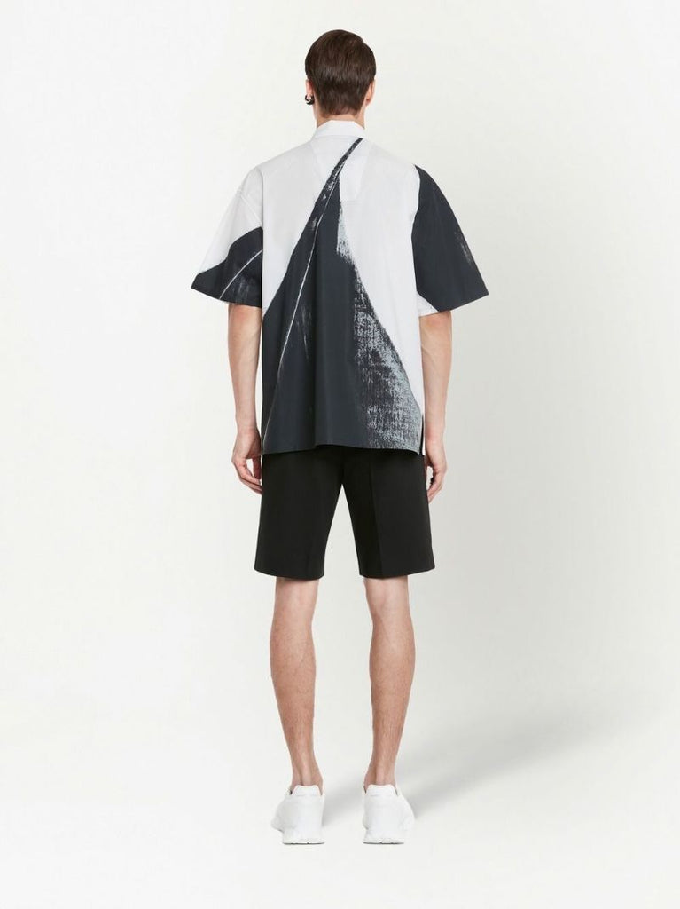 Black Double Diamond Printed Shirt