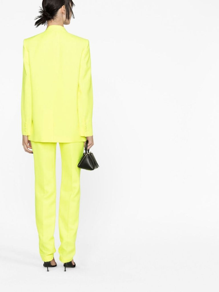 Yellow Double-breasted Blazer