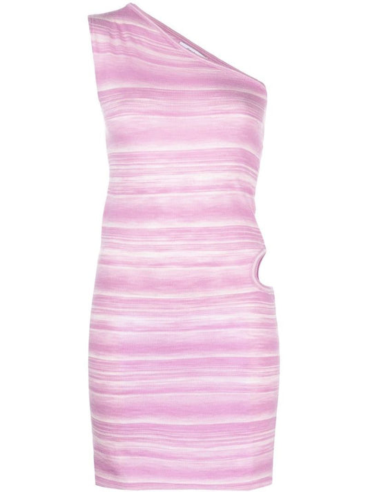 Pink One-shoulder Dress