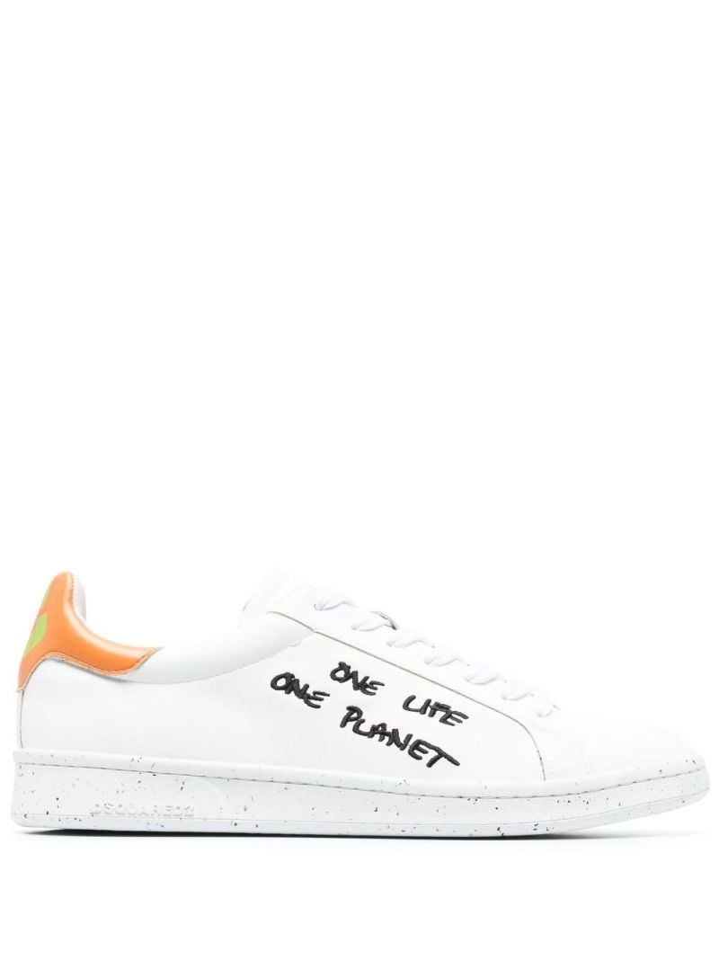 White One Life One Planet Low-top Sneakers