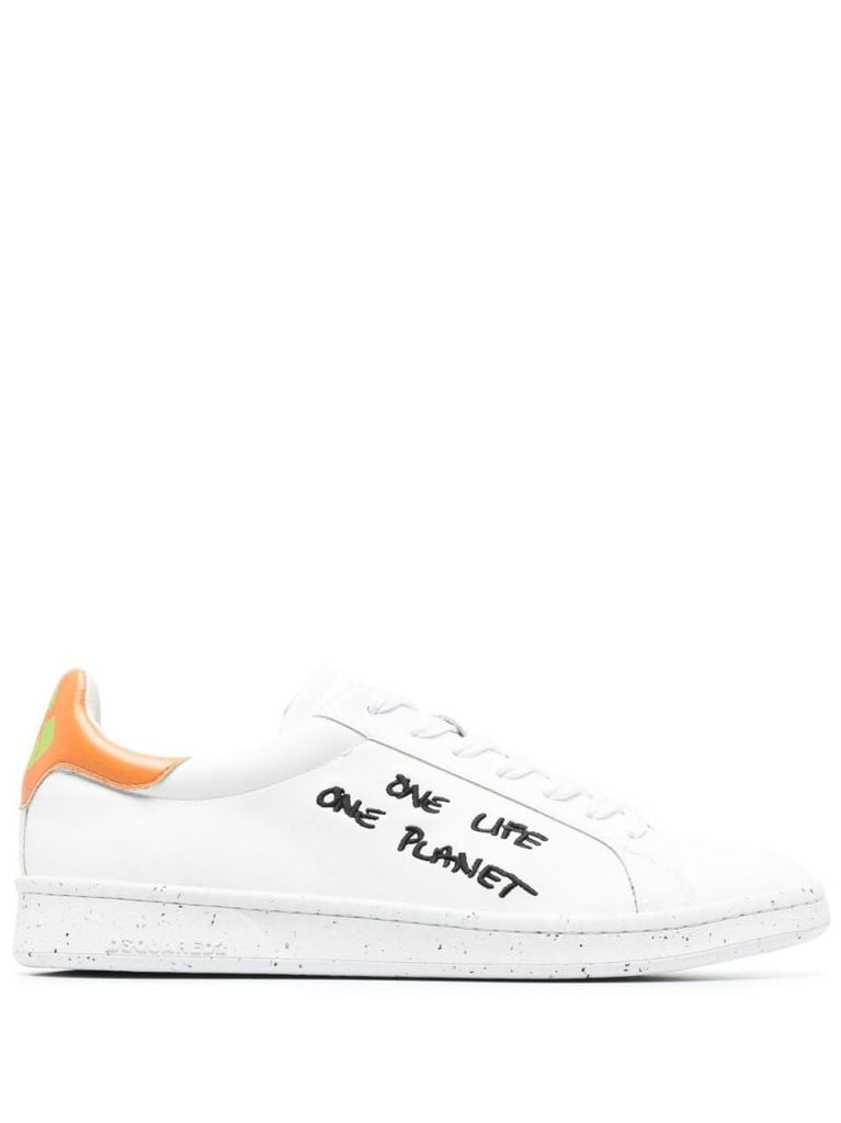 White One Life One Planet Low-top Sneakers