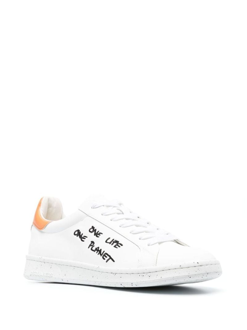 White One Life One Planet Low-top Sneakers