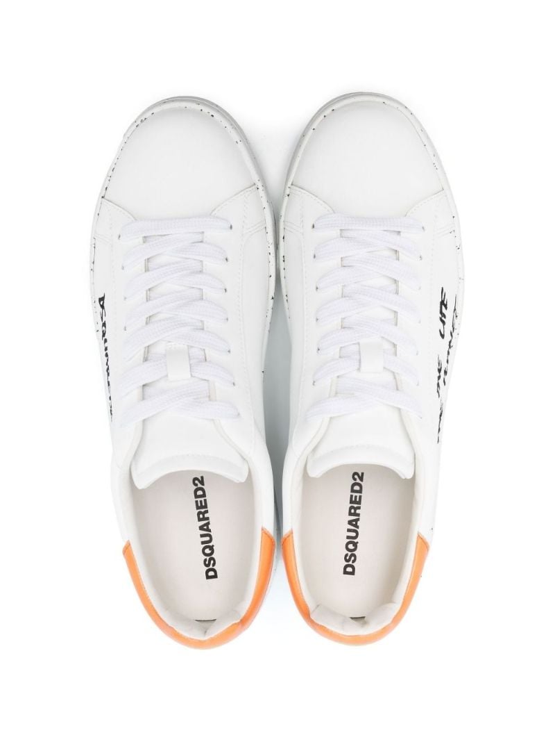 White One Life One Planet Low-top Sneakers