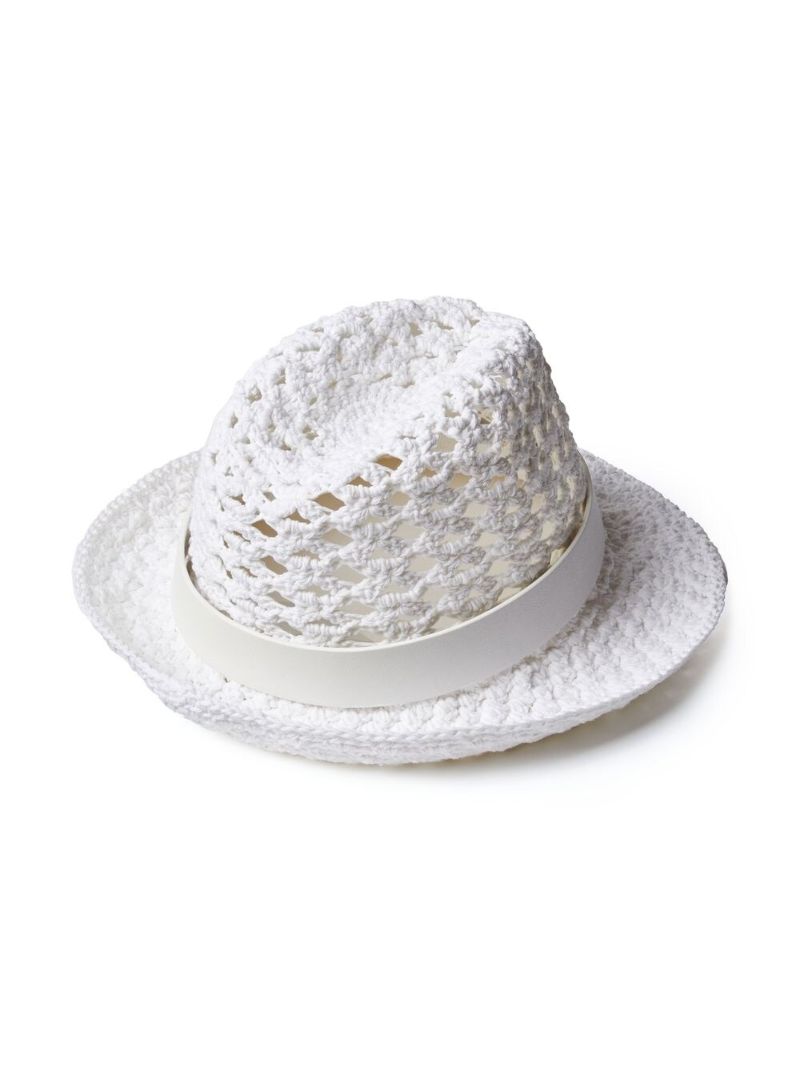 White Vlogo Signature Woven Hat