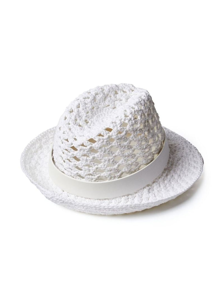 White Vlogo Signature Woven Hat