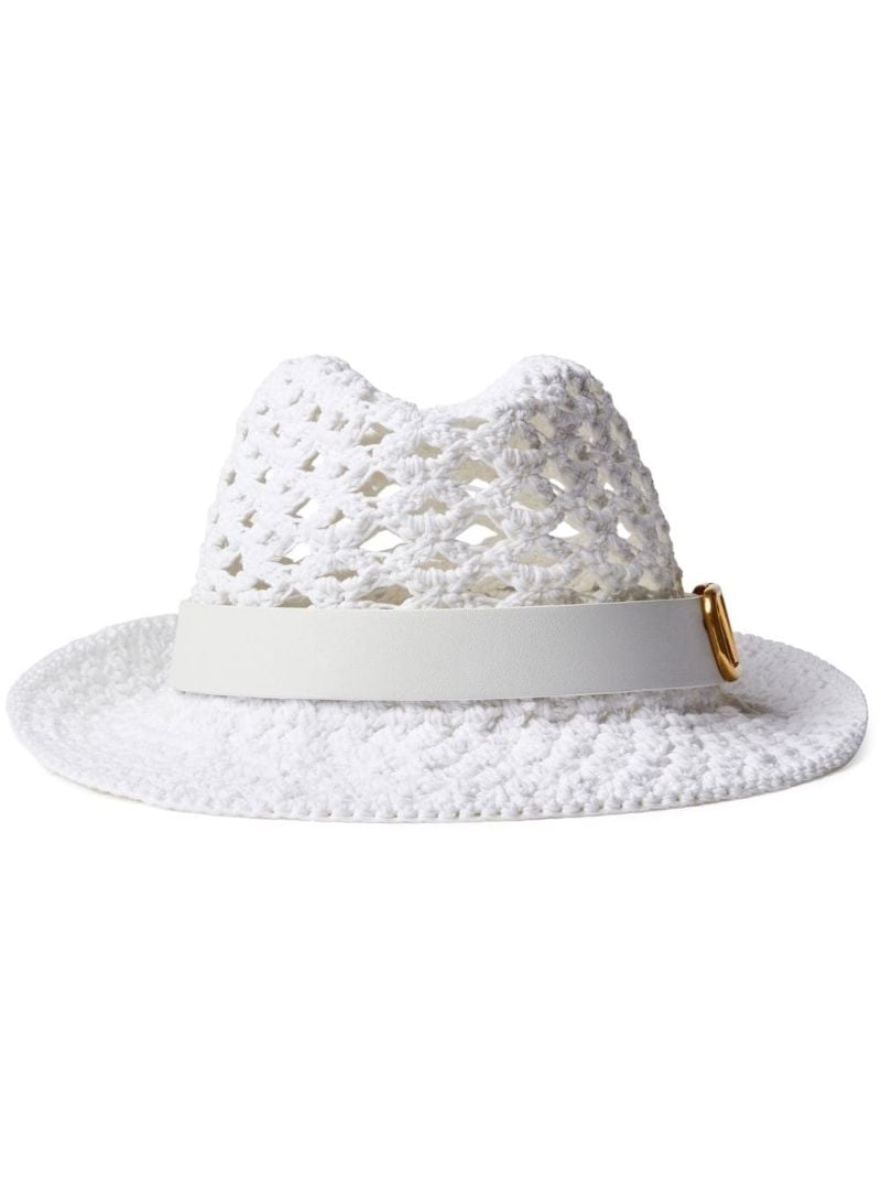 White Vlogo Signature Woven Hat