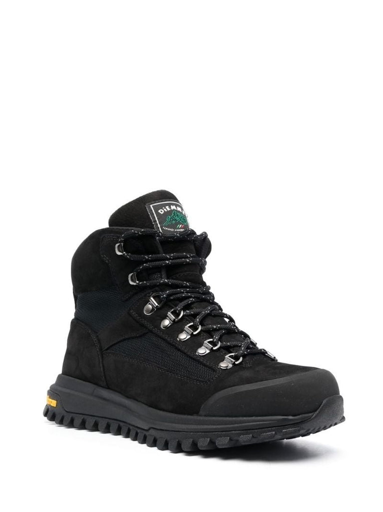 Black OnÃ_x0083_Â¨ Hiker Lace Up Ankle Boots