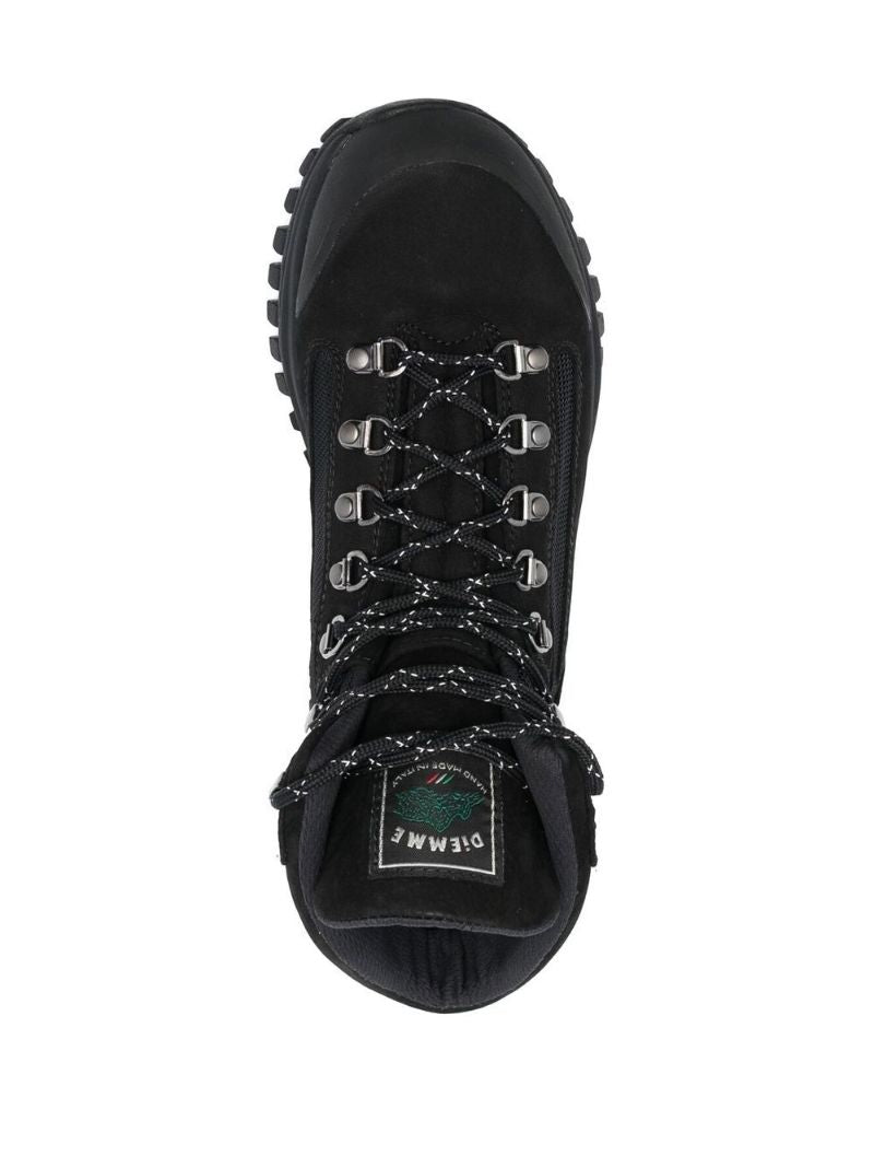 Black OnÃ_x0083_Â¨ Hiker Lace Up Ankle Boots