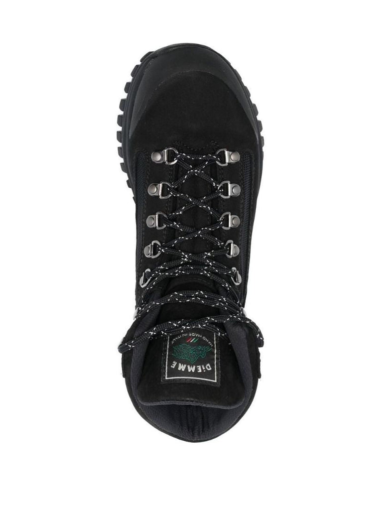 Black OnÃ_x0083_Â¨ Hiker Lace Up Ankle Boots
