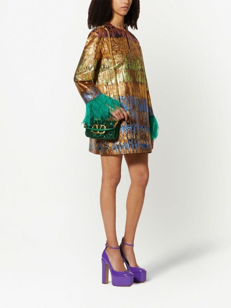 Green Small LocÃ_x0083_Â² Embellished Shoulder Bag
