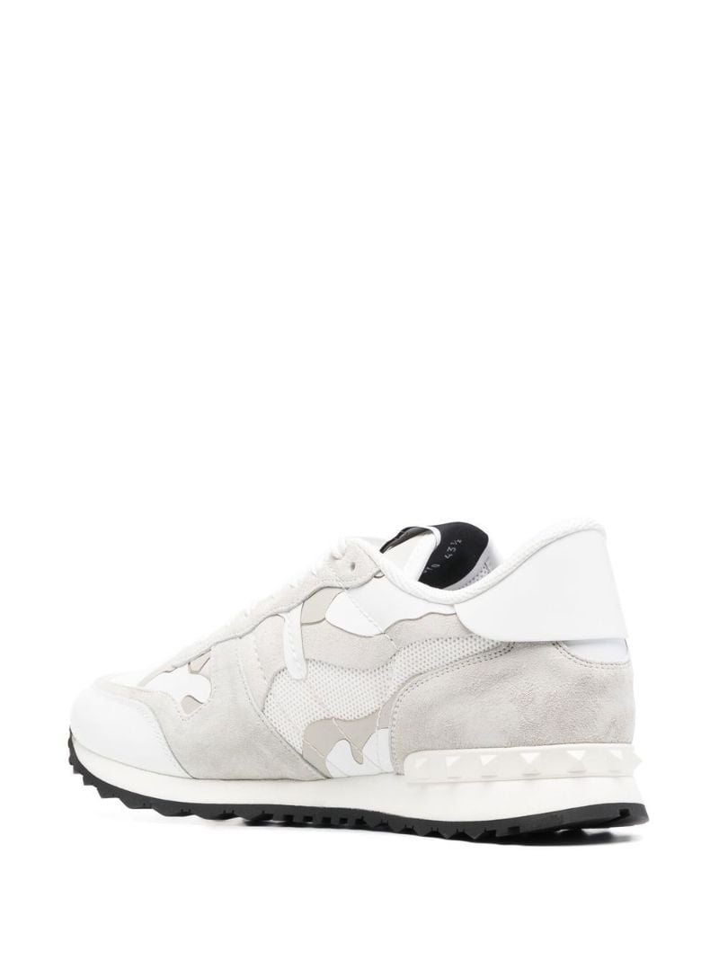 White Rockrunner Camouflage Suede Sneakers