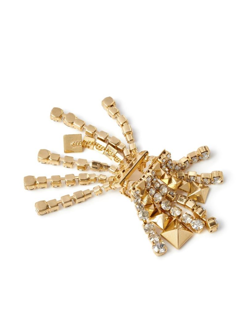 Gold-tone Brightrain Crystal Drop Earrings