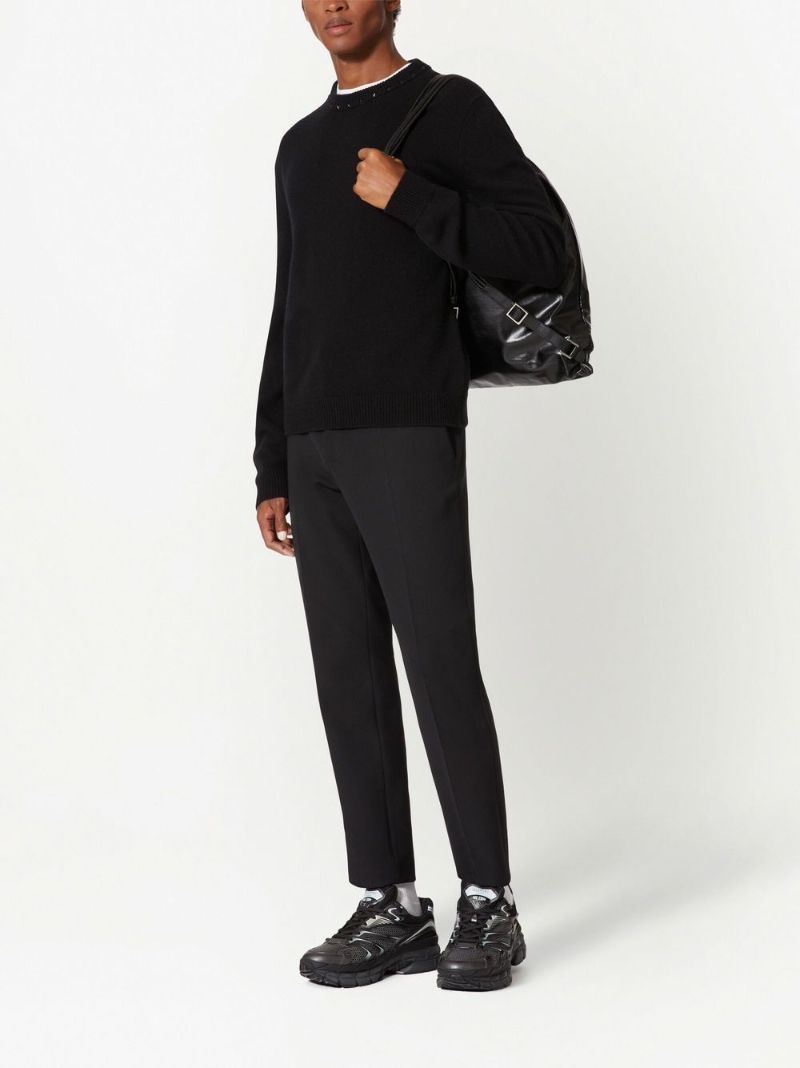 Black Untitled Stud-detail Cashmere Jumper