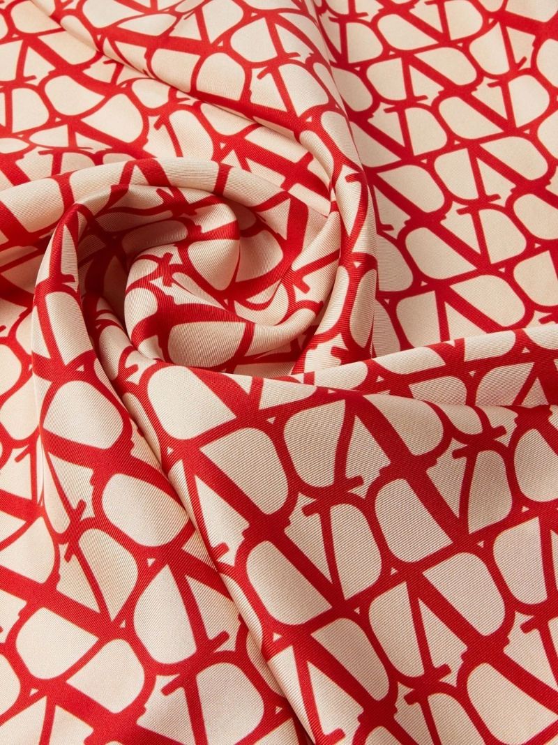 Red Toile Iconographe Silk Scarf