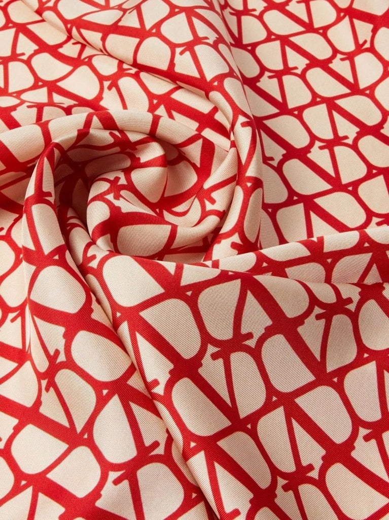 Red Toile Iconographe Silk Scarf