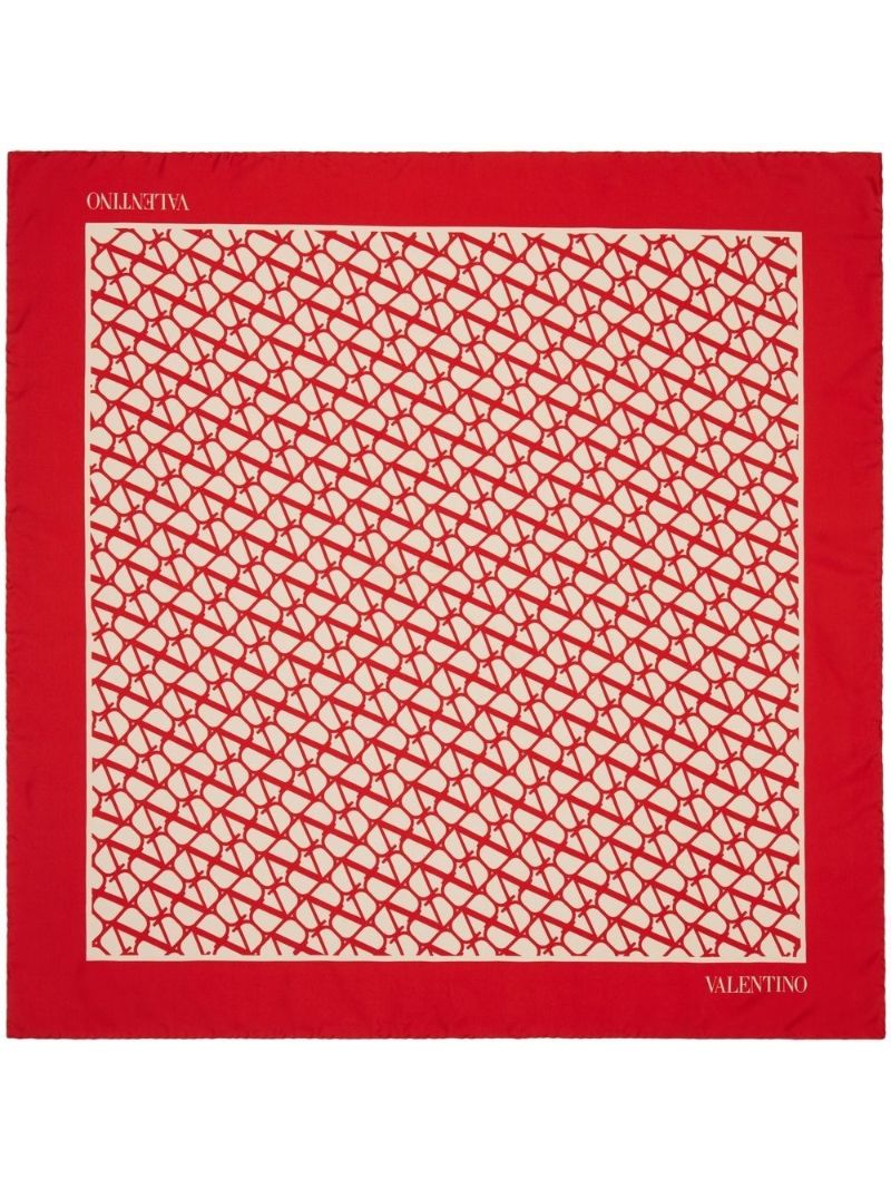 Red Toile Iconographe Silk Scarf