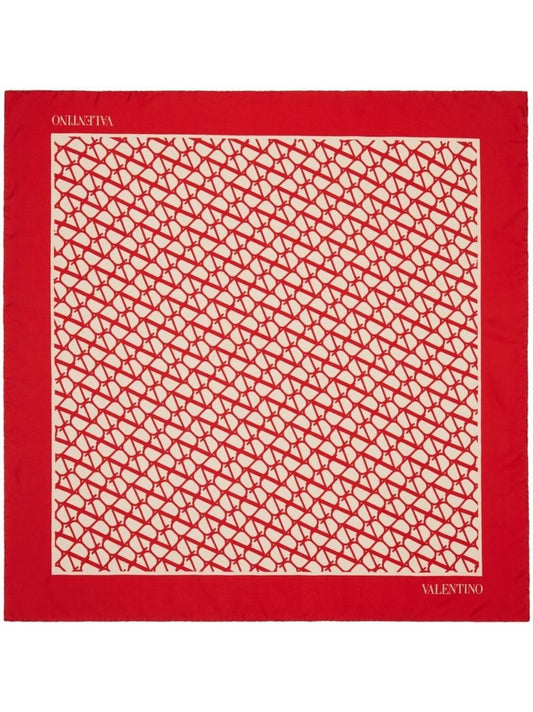 Red Toile Iconographe Silk Scarf