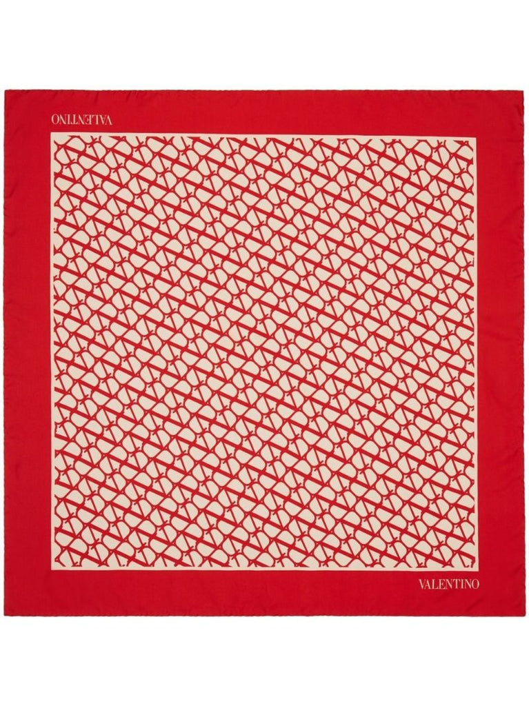 Red Toile Iconographe Silk Scarf