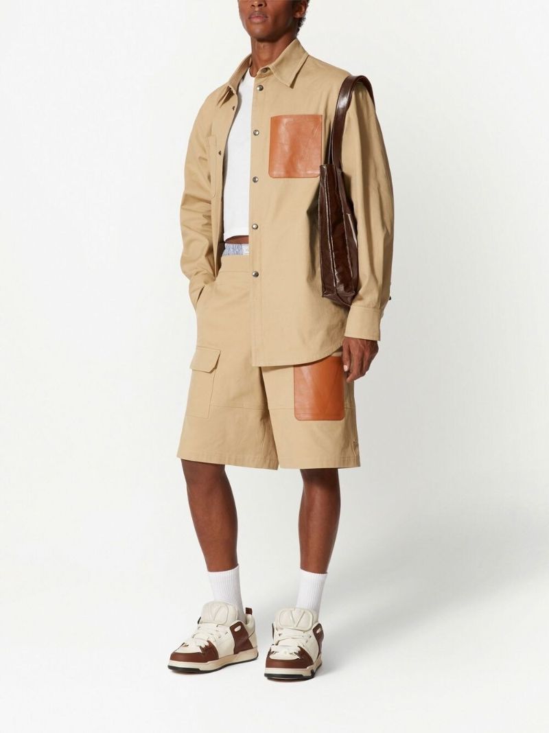 Neutral Vlogo-patch Chino Shorts