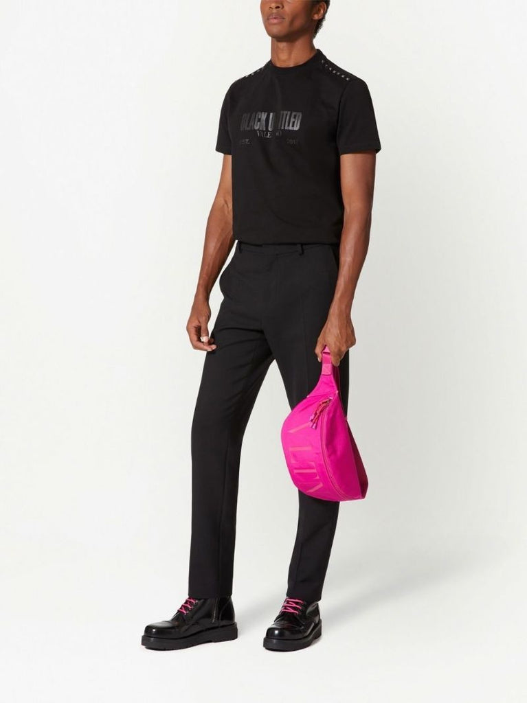 Black Untitled Studded Cotton T-shirt