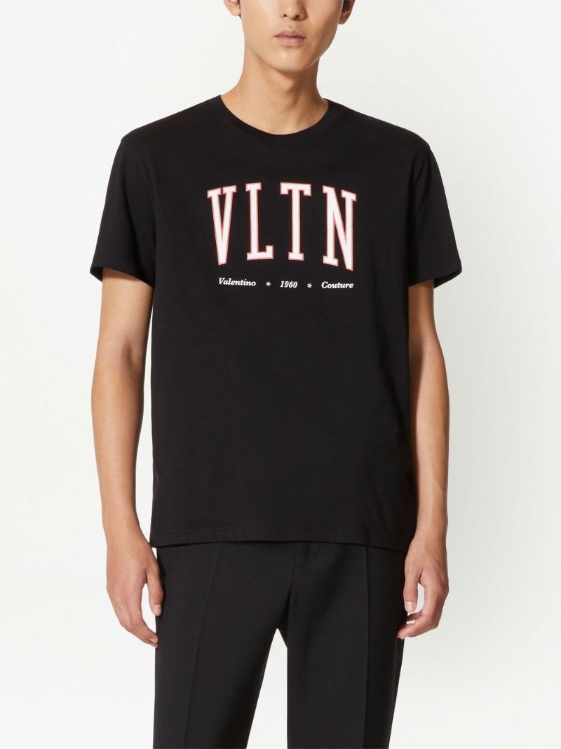 Black Vltn Logo Print T-shirt