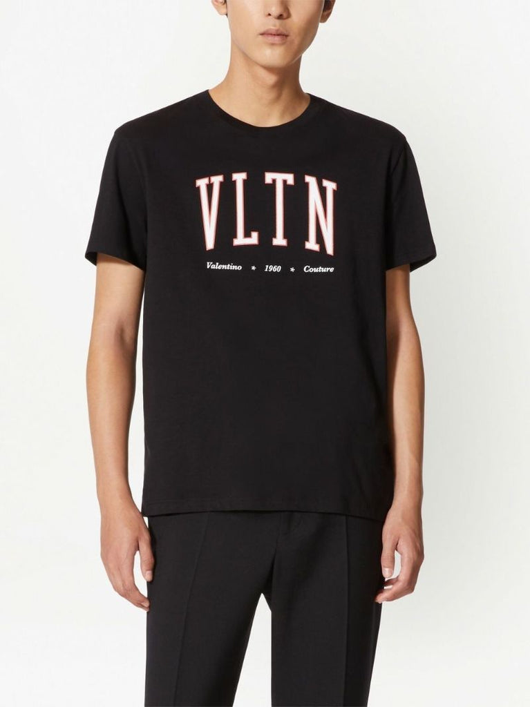 Black Vltn Logo Print T-shirt