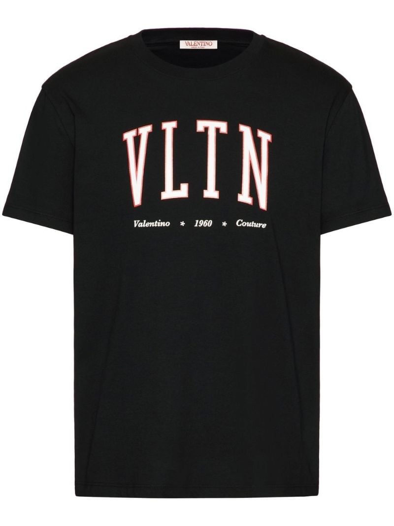 Black Vltn Logo Print T-shirt