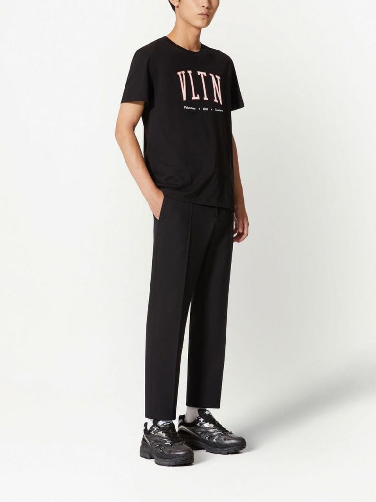 Black Vltn Logo Print T-shirt
