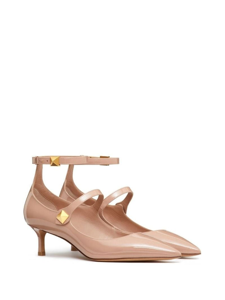 Neutral Rockstud 60 Leather Pumps