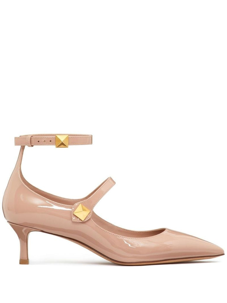 Neutral Rockstud 60 Leather Pumps