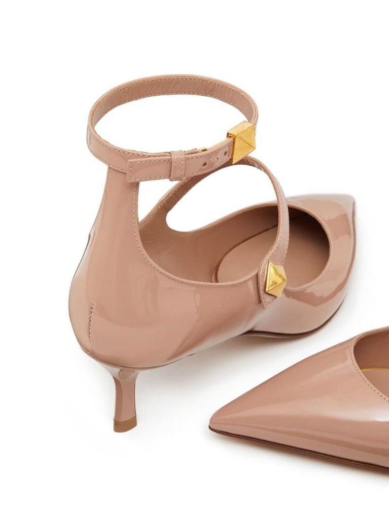 Neutral Rockstud 60 Leather Pumps