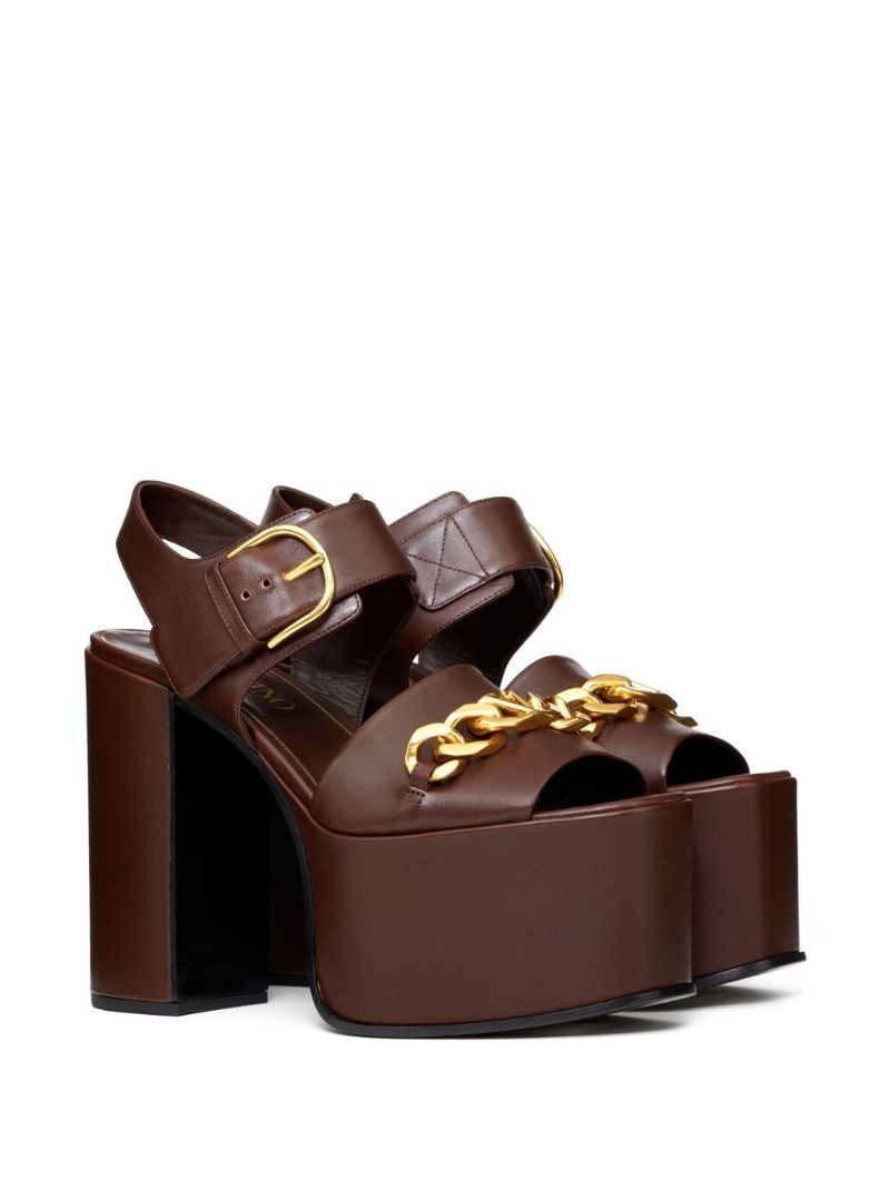 Brown Platform Sandals