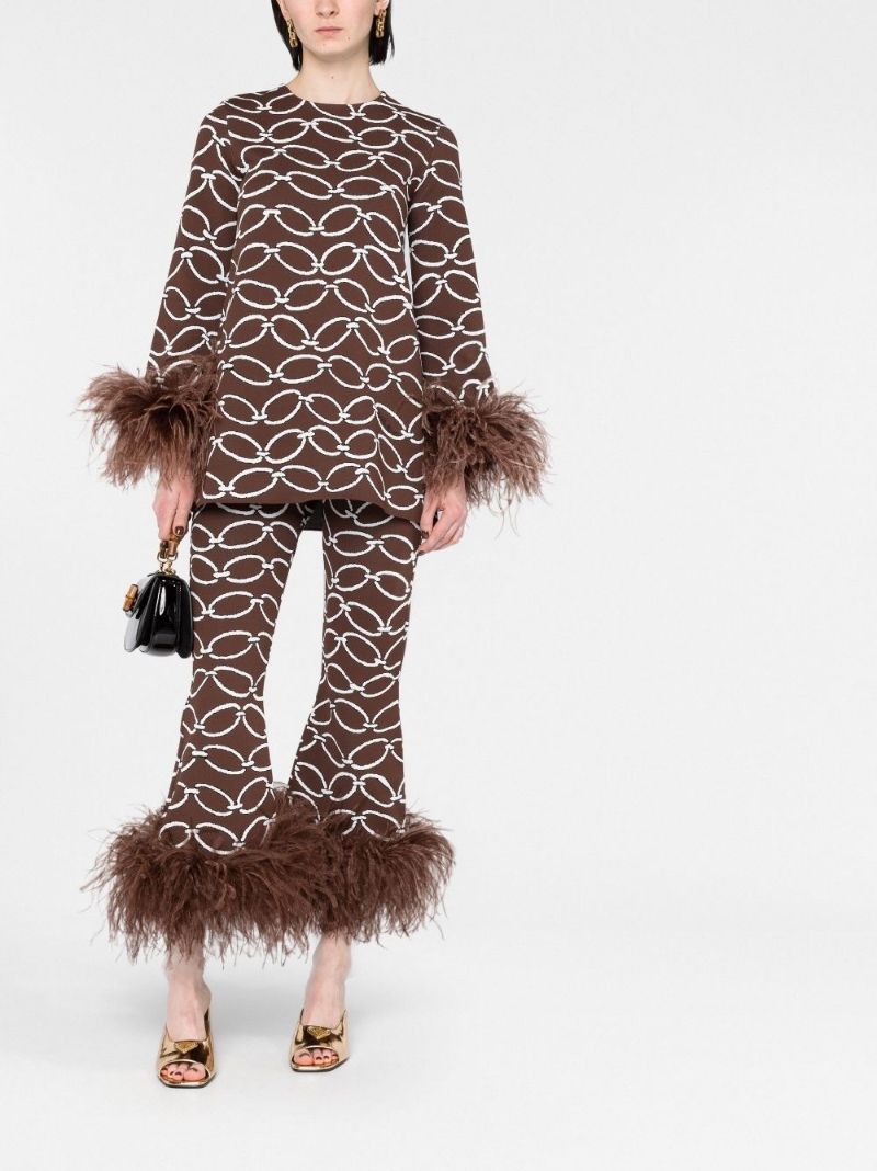 Brown Chain 1967 Flared Trousers