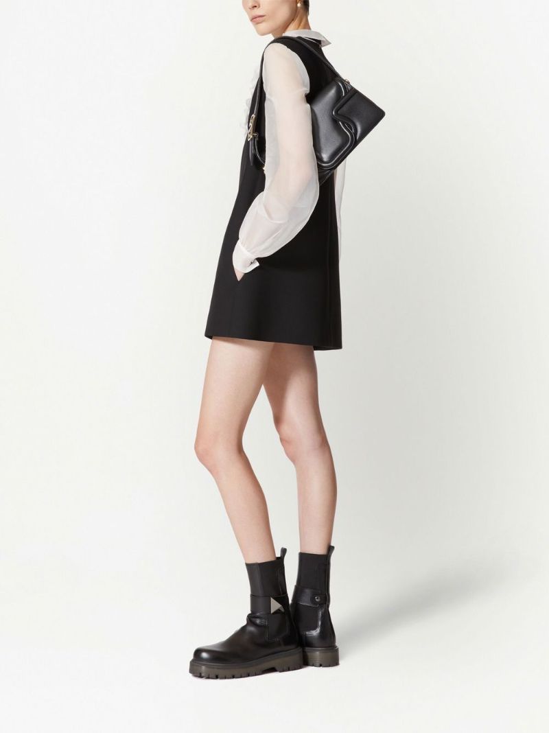 Black Leather Shoulder Bag
