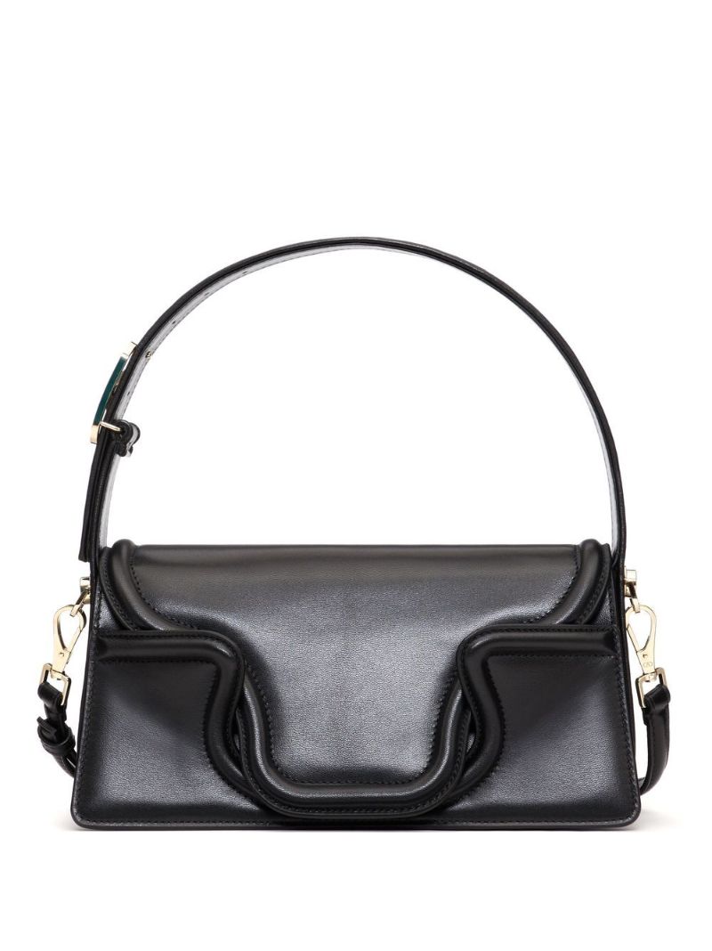 Black Leather Shoulder Bag