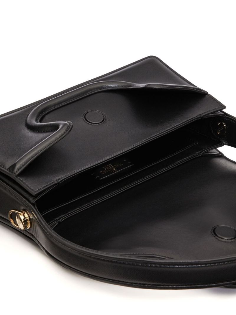 Black Leather Shoulder Bag