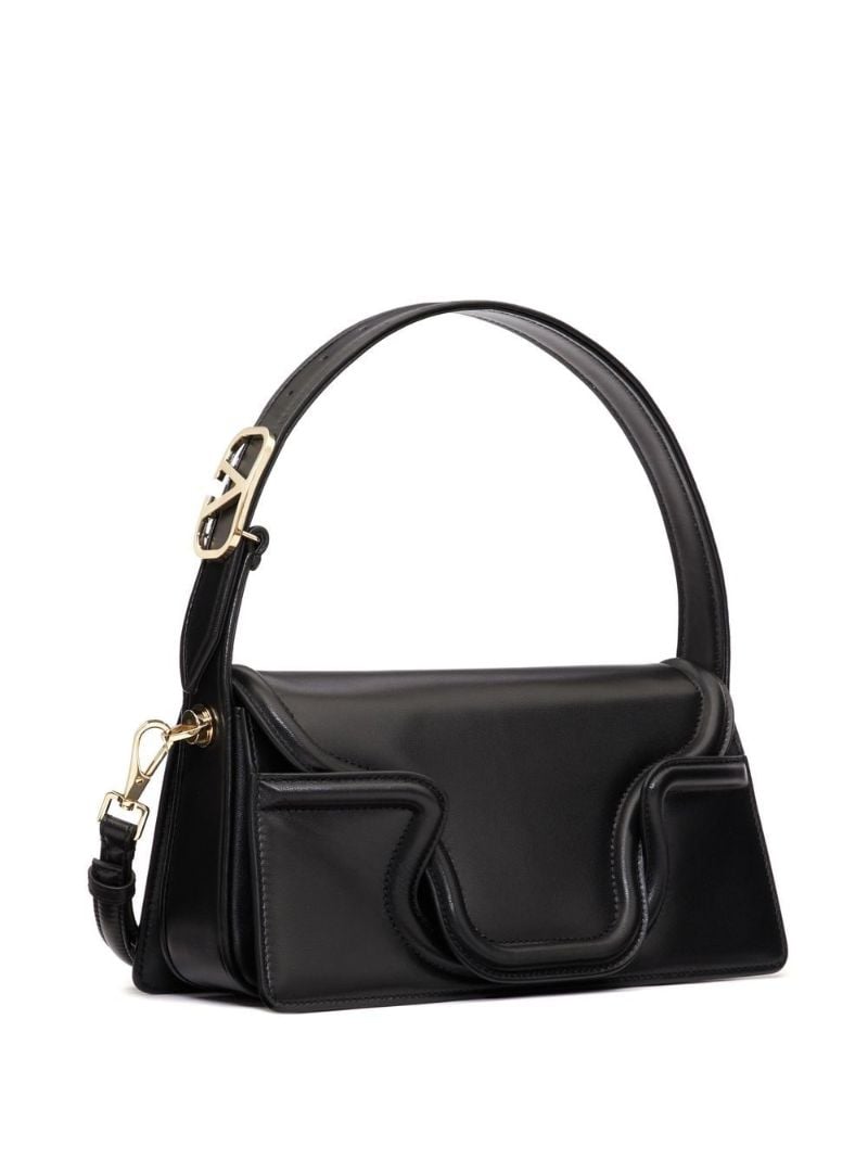 Black Leather Shoulder Bag